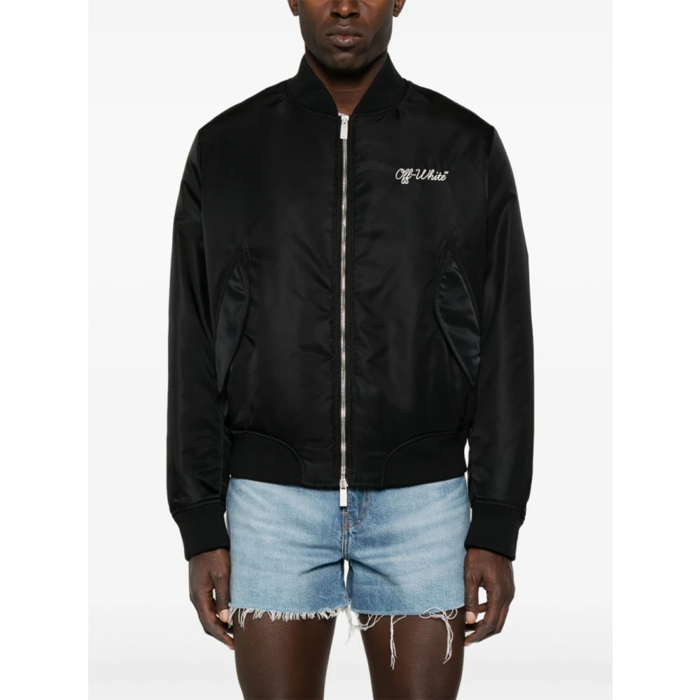 Off White Stijlvolle Winterjassen Black Heren