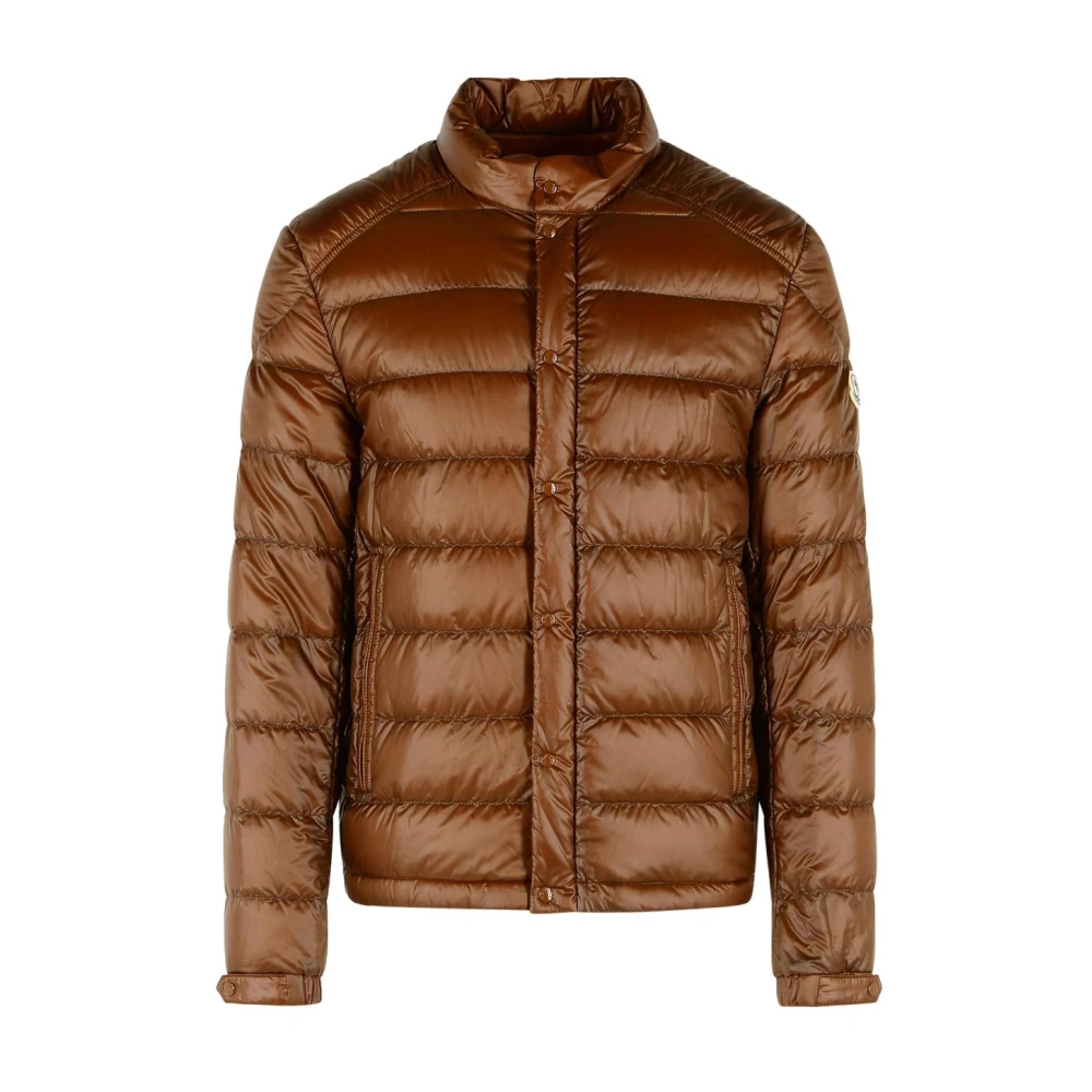 Moncler Men's Brown Down Jackets, L, Piumino Leggero Selves
