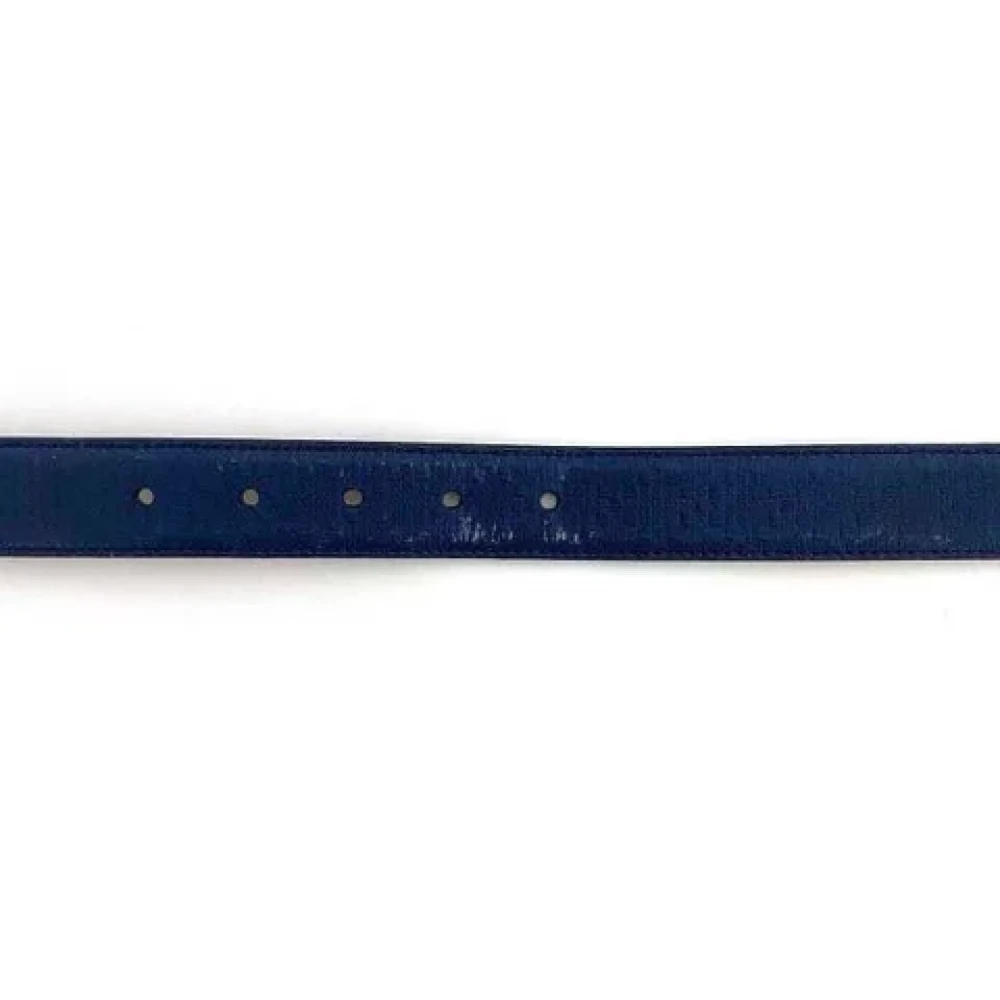 Gucci Vintage Pre-owned Leather belts Blue Dames