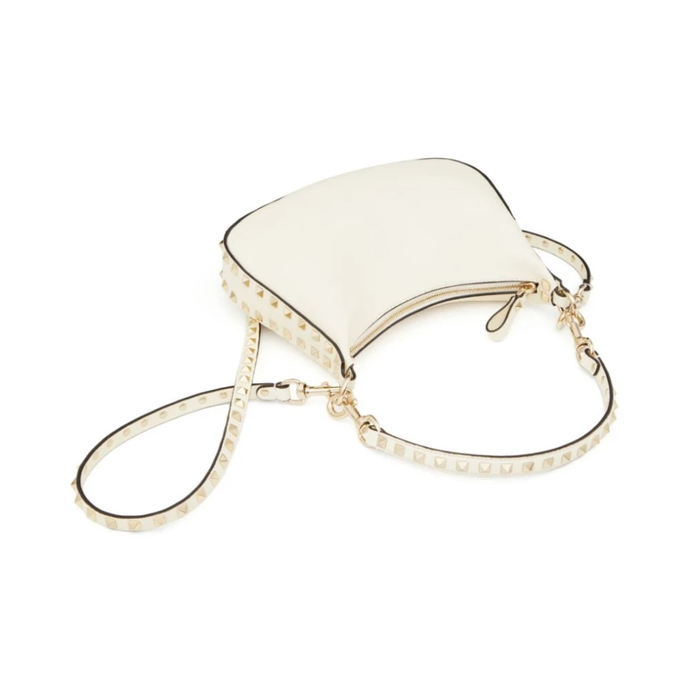 Valentino Garavani Witte leren tas met Rockstud-details White Dames