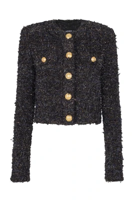 Kort kavaj i tweed