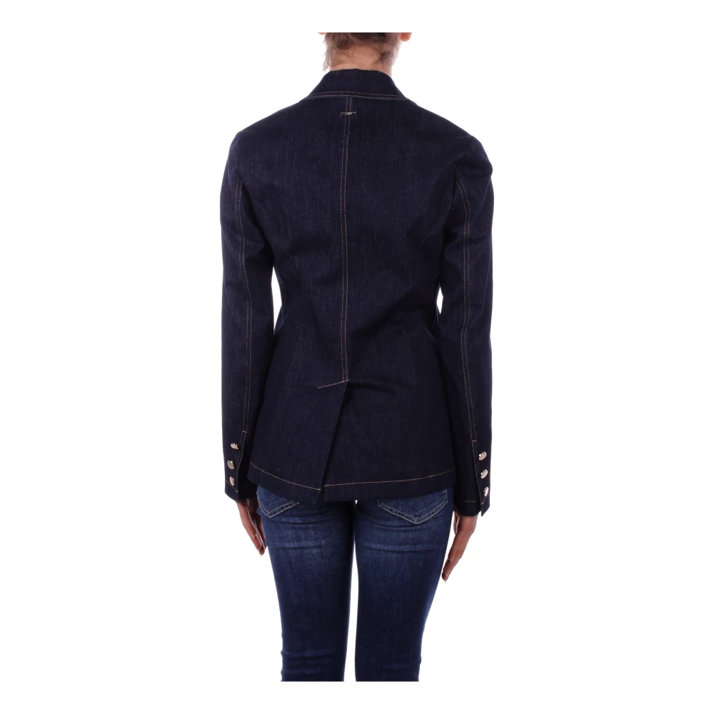 Liu Jo Denimjassen met logo achterkant Blue Dames
