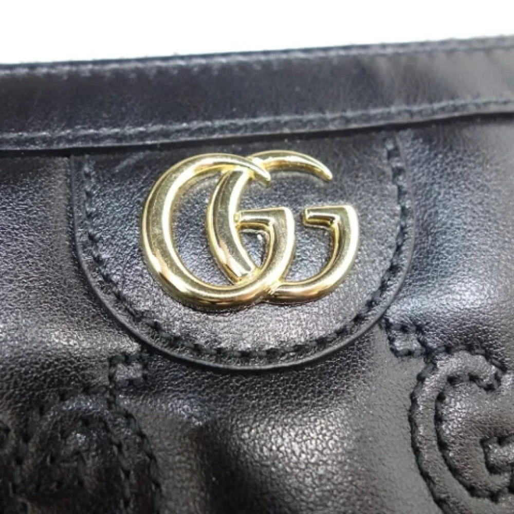 Gucci Vintage Pre-owned Leather wallets Black Dames