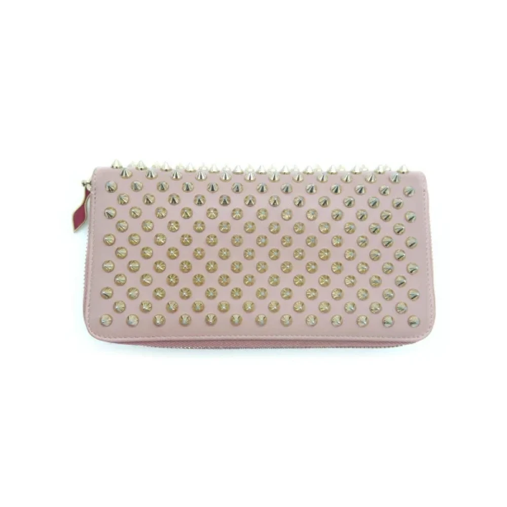 Christian Louboutin Pre-owned Leather wallets Pink Dames