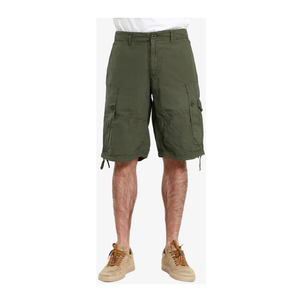 Blauer Cargo Groene Katoenen Shorts Green Heren