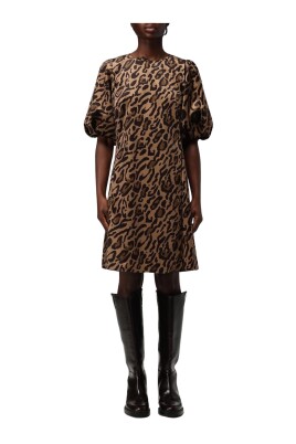 leopard-print-mini-dress-puff-sleeves