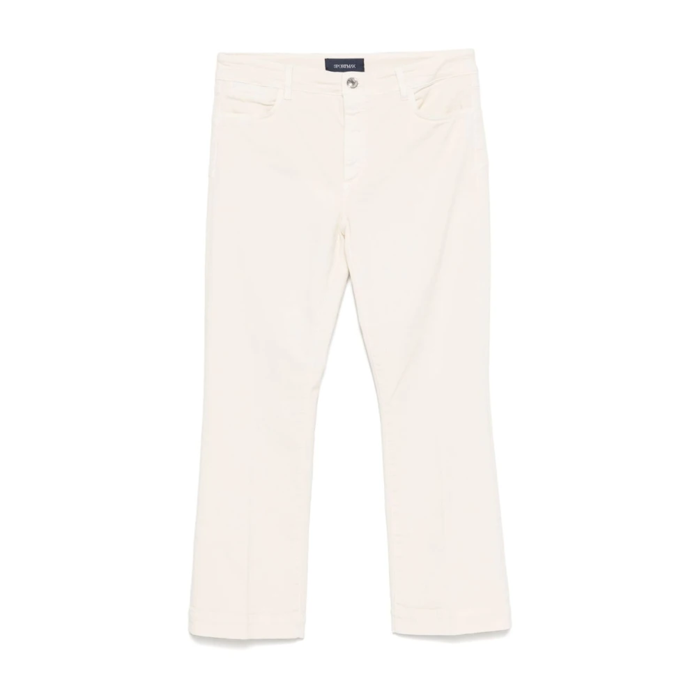 SPORTMAX Beige Jeans met Klassieke Zakken Beige Dames