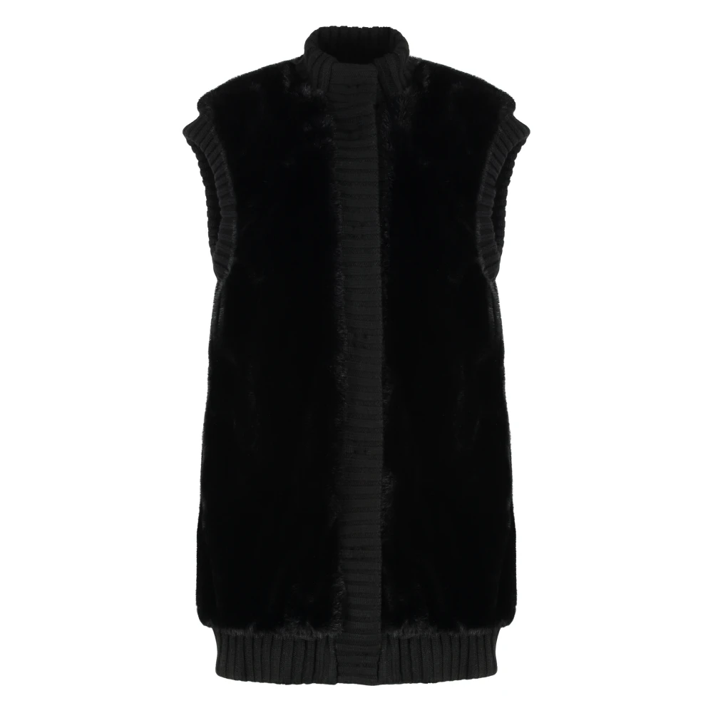 Pinko Women's Black Genovese Long Vest - Waistcoats - M - Jackets