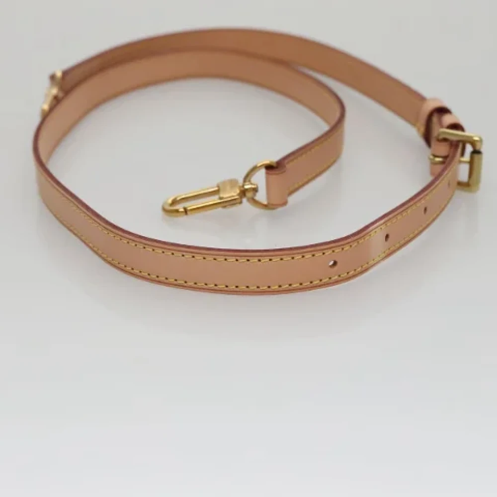 Louis Vuitton Vintage Pre-owned Leather home-office Beige Dames