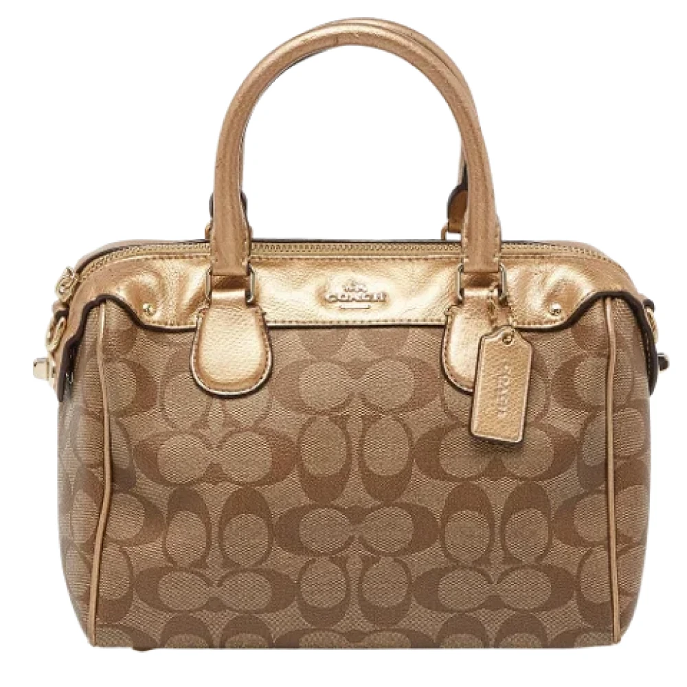 Coach Pre-owned Leather handbags Brown Dames