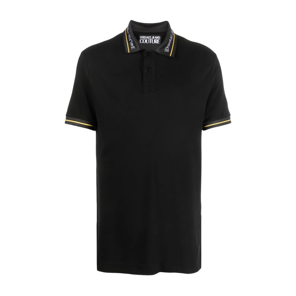 Versace Jeans Couture Men's Black Polo - Polo Shirts - M - Tops