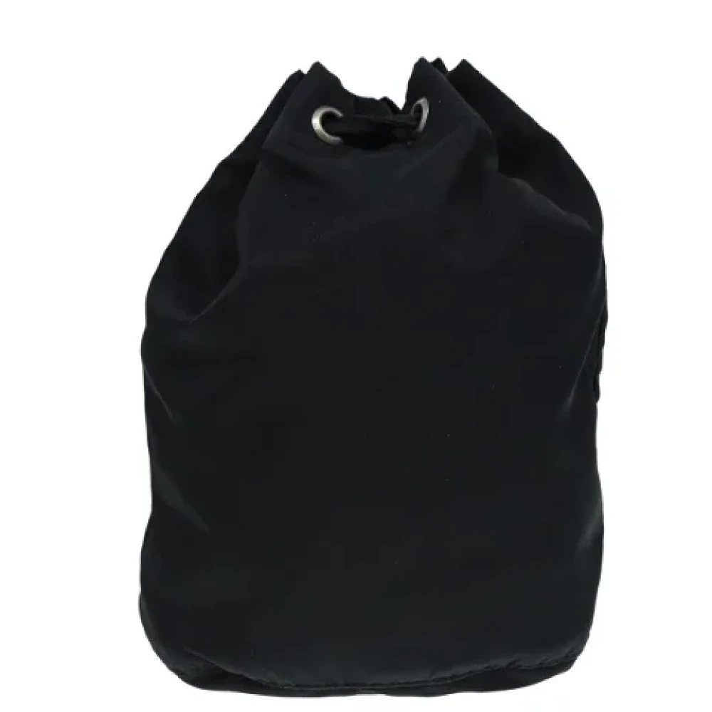 Prada Vintage Pre-owned Nylon pouches Black Dames