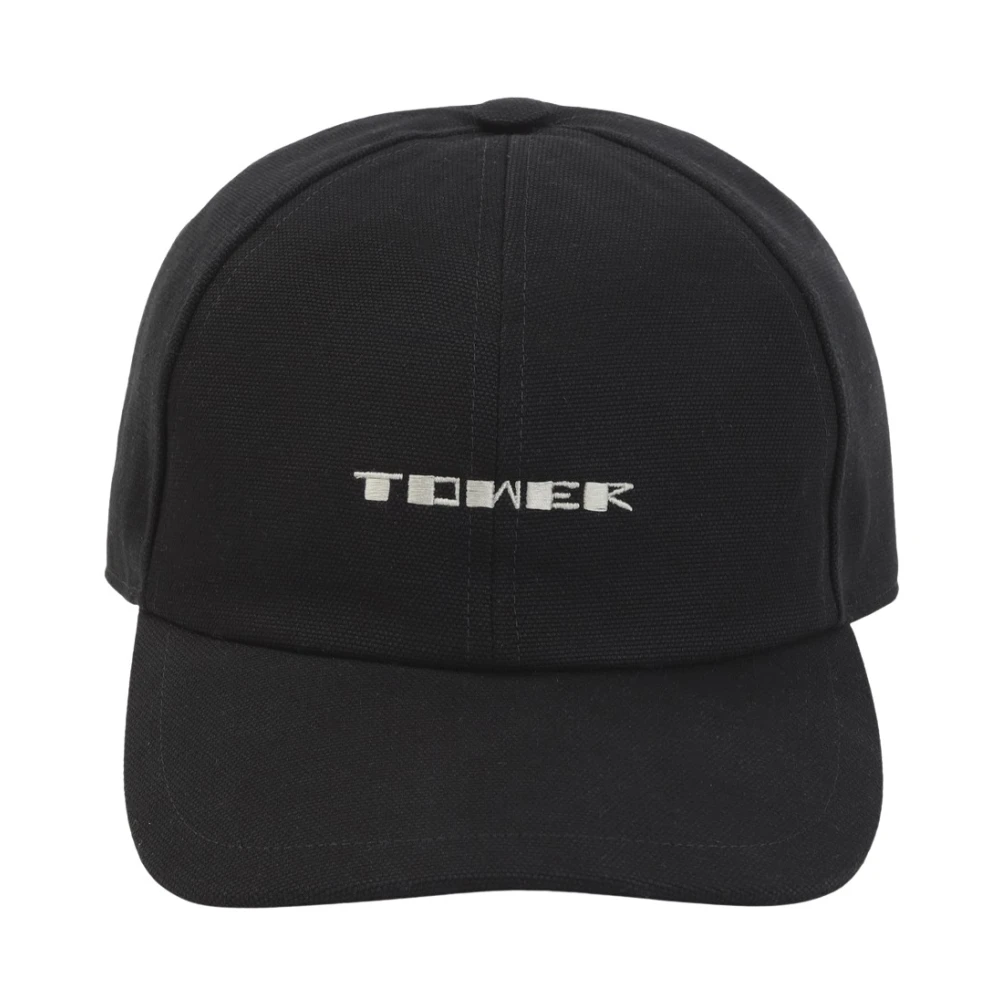 Rick Owens Drkshdw Men's Black Embroidered Logo Cap - Man Hats M - Image 3