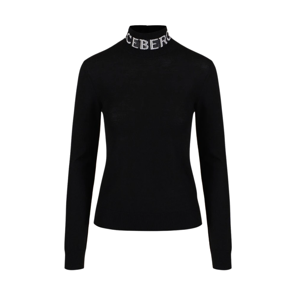 Iceberg Merino Mock-neck Sweater Black, Dam