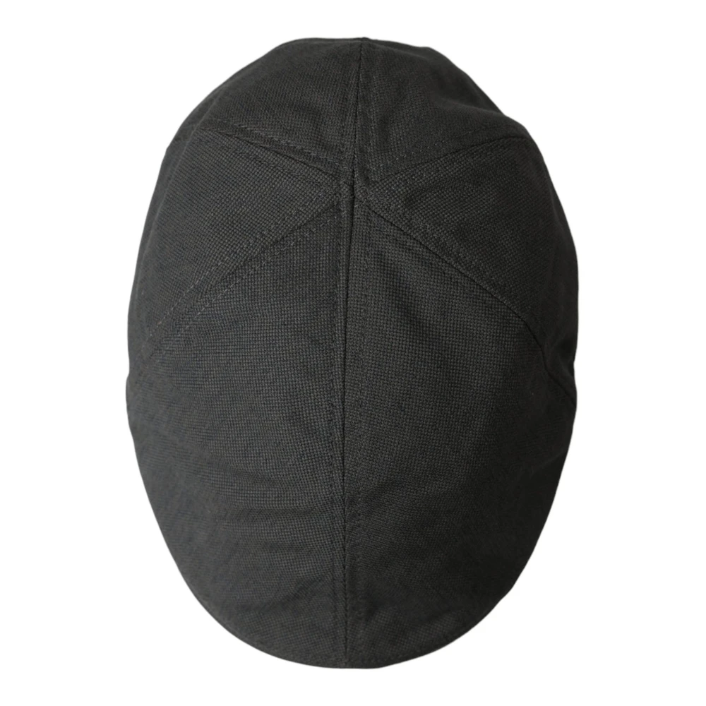 Dolce & Gabbana Donkergrijze Newsboy Cap Gray Heren