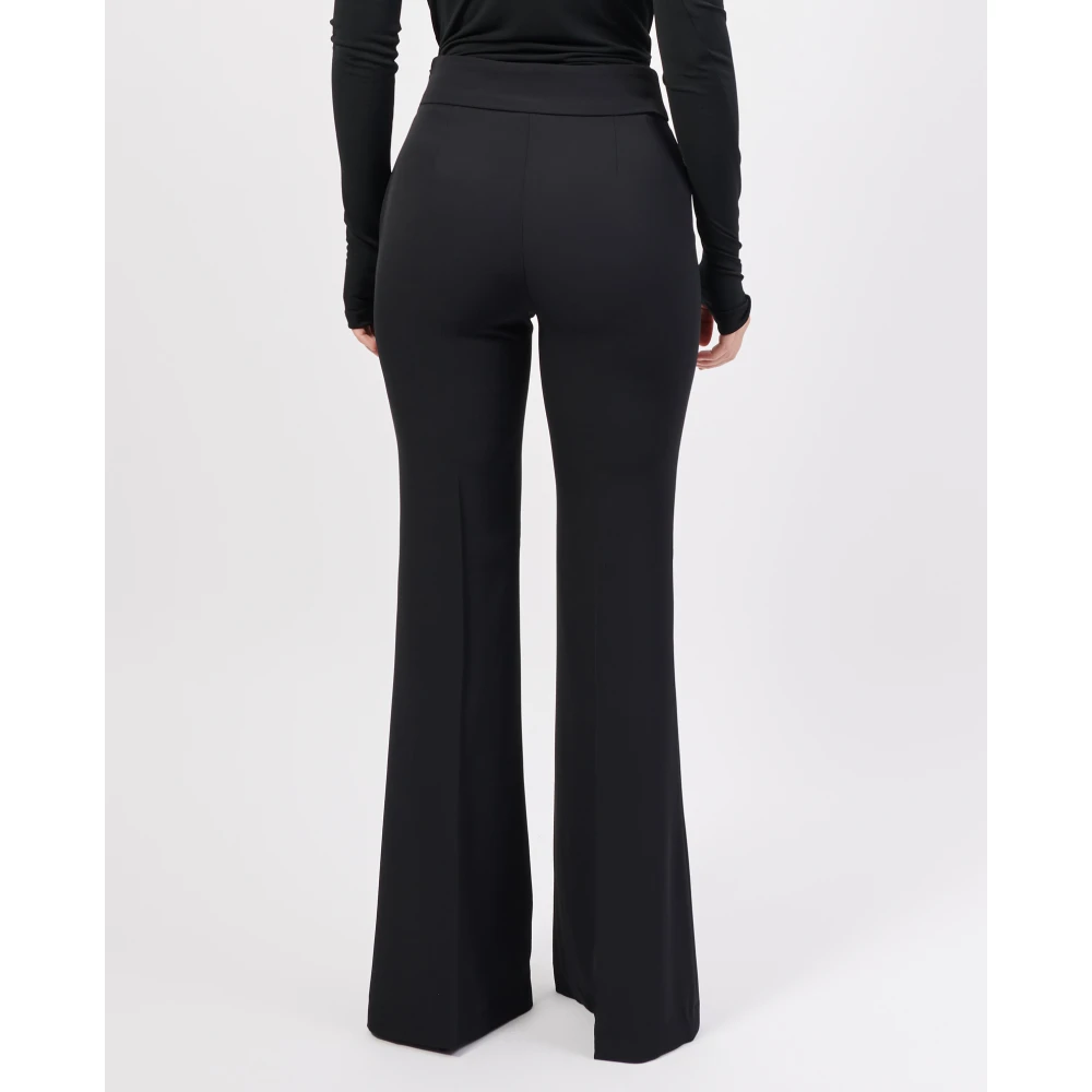 Jijil Zwarte Elastische Taille Slim Broek Black Dames