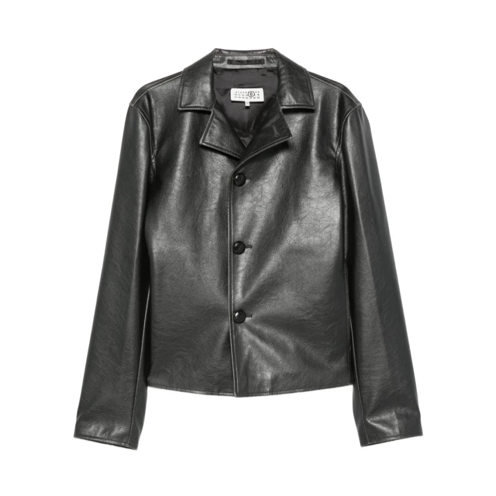 Mm6 Maison Margiela Black M35455 Jacket - Male - Light Jackets - M - Jackets