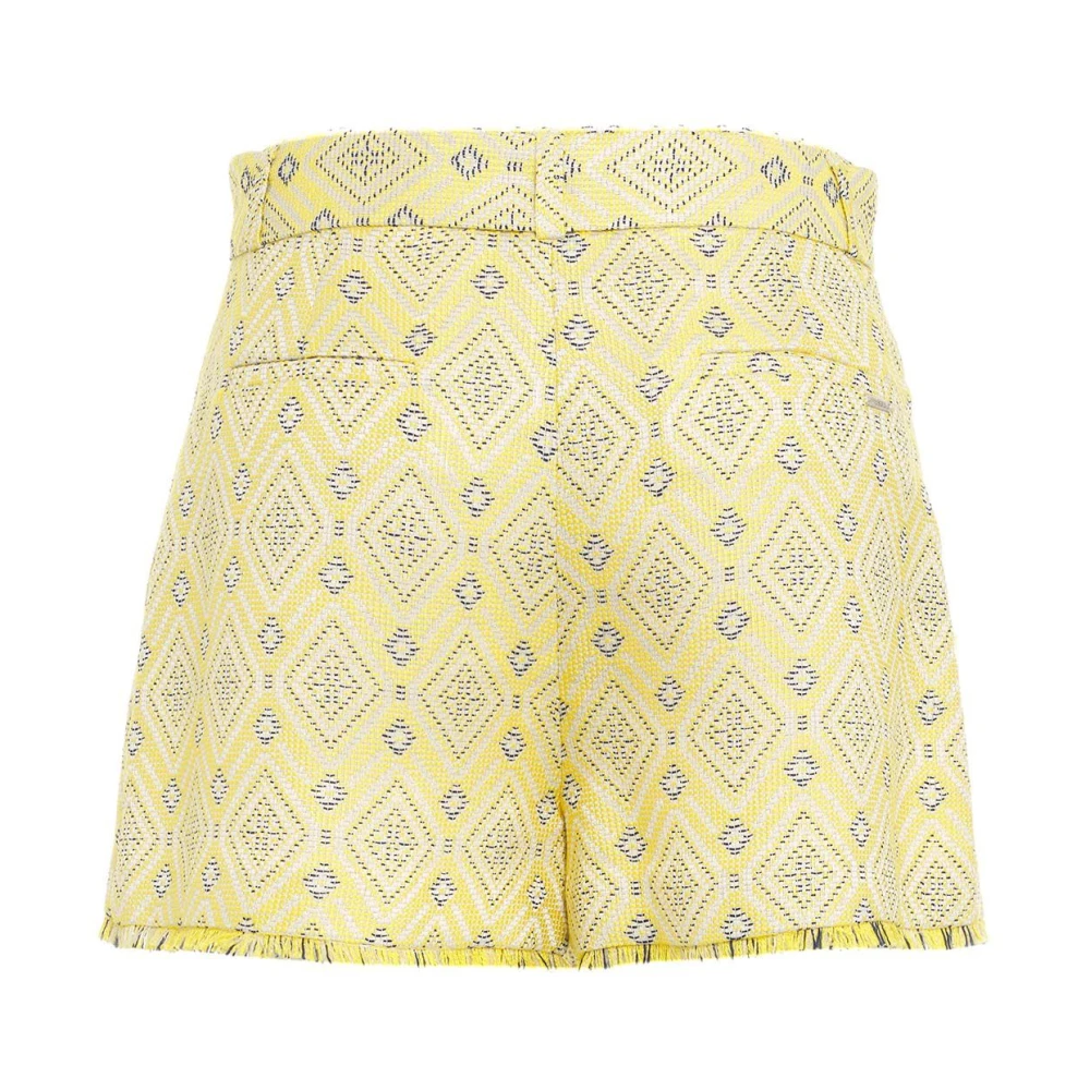 Liu Jo Gele Shorts voor Vrouwen Yellow Dames