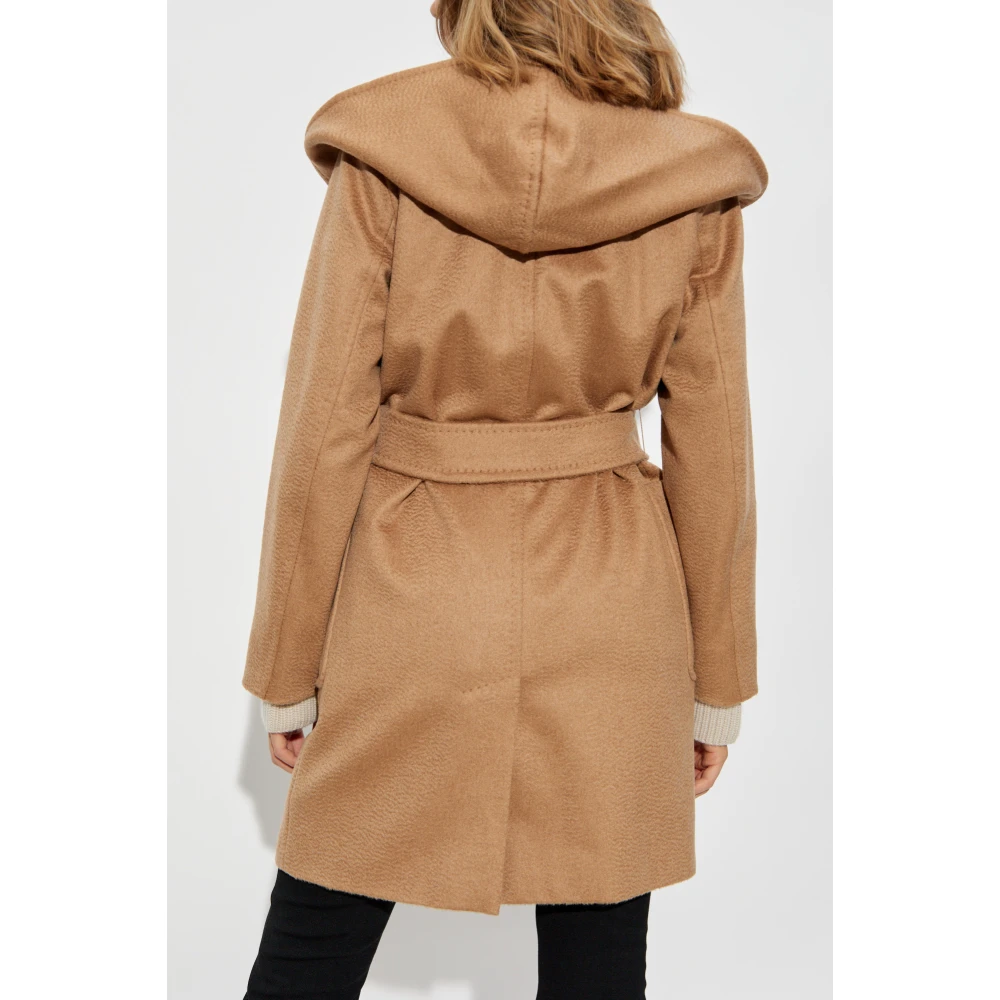 Max Mara Jas Rialto met capuchon Beige Dames