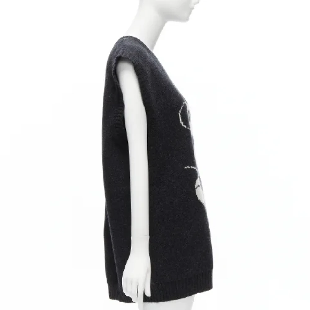 Miu Pre-owned Wool tops Gray Dames