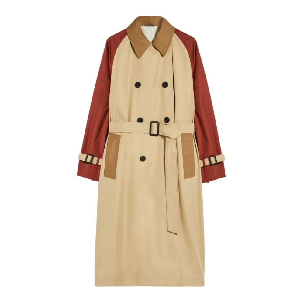 Max Mara Weekend Omkeerbare Midi Trenchcoat Beige Dames