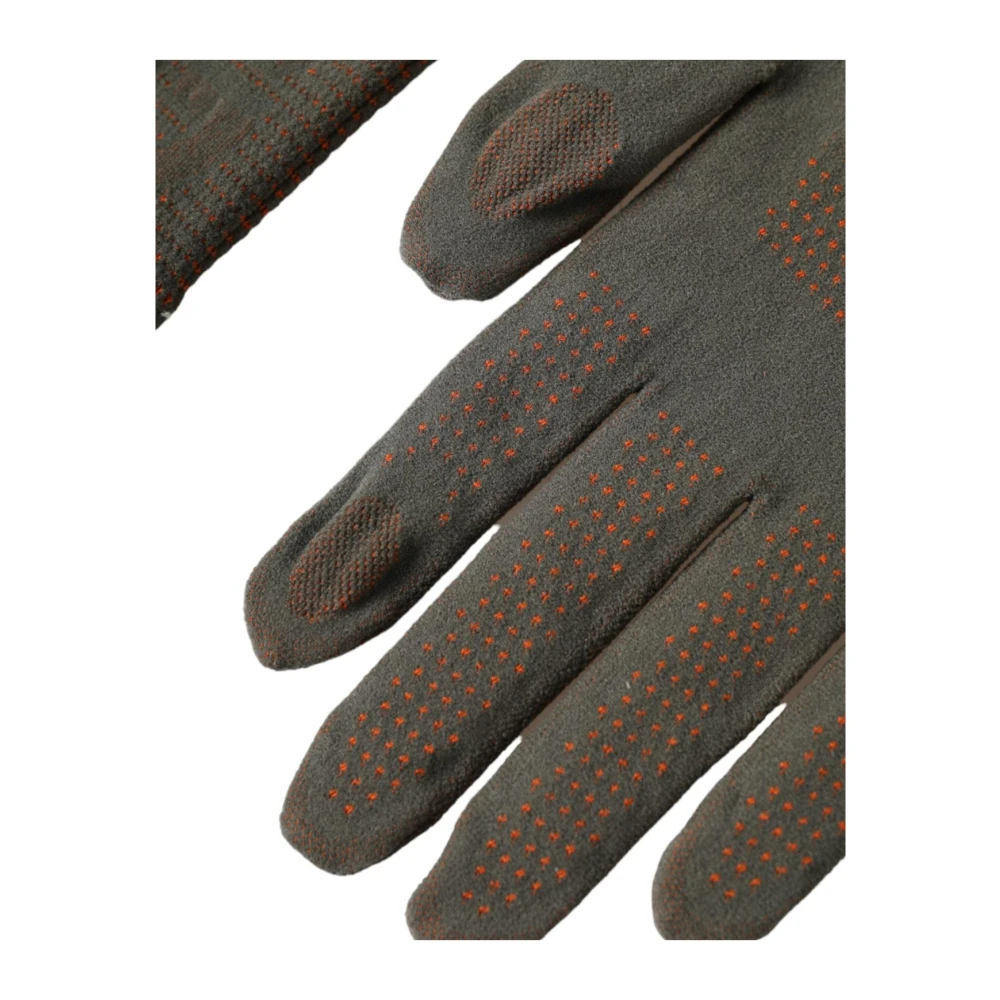 Dolce & Gabbana Groene Gebreide Polslengte Handschoenen Brown Dames