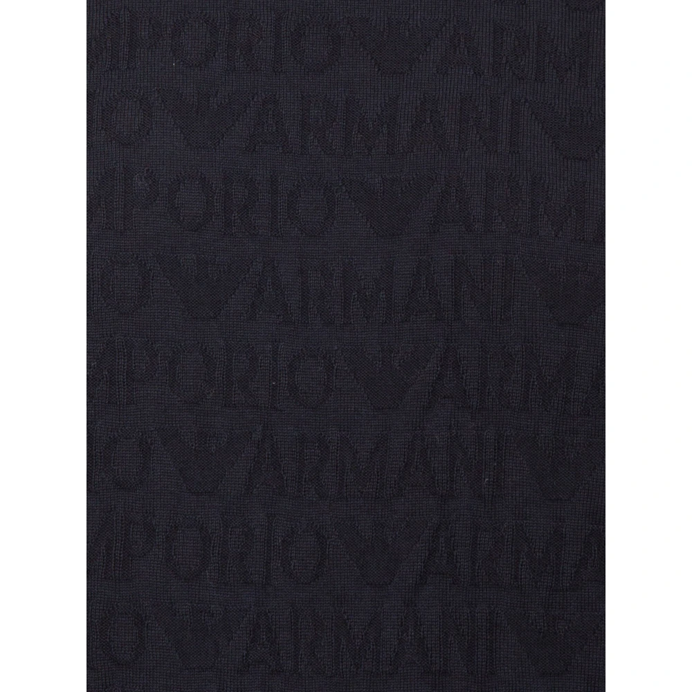 Emporio Armani Blauwe Pullover Trui Stijlvolle Mode Blue Heren