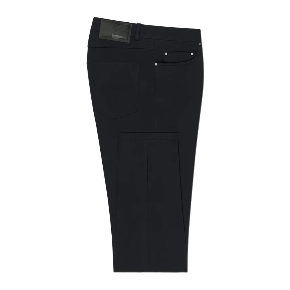 Rrd Black Slim-Fit Trousers, Male, L, Slim-Fit Trousers