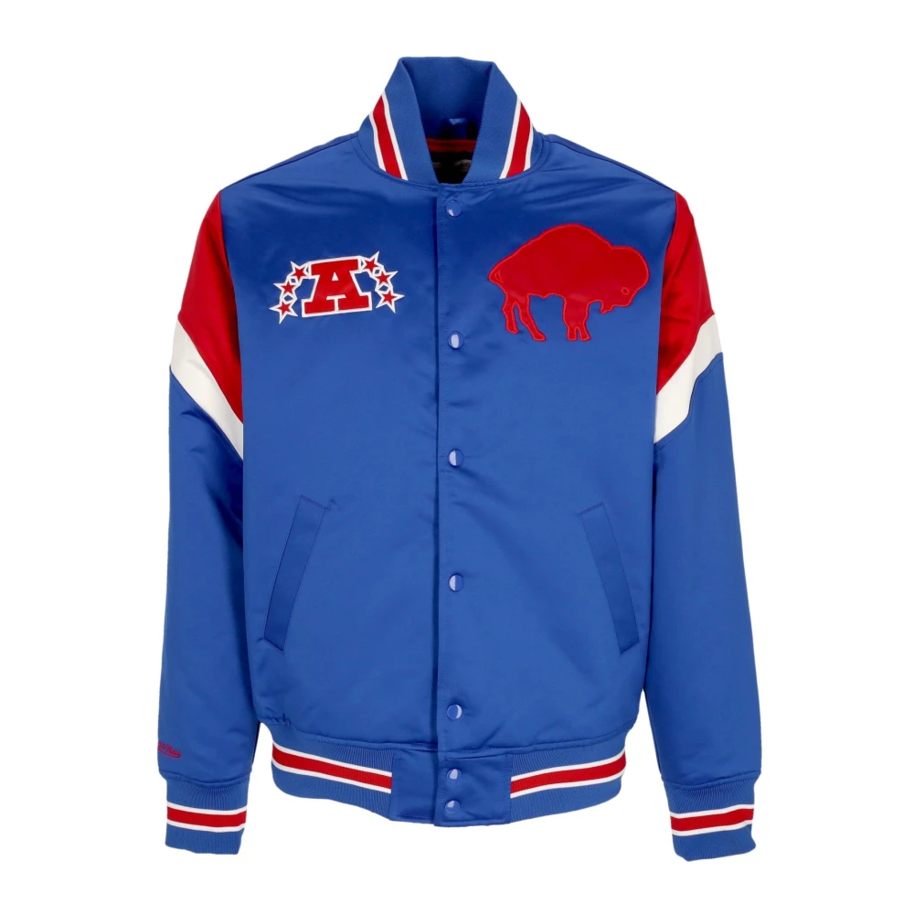 Mitchell & Ness Men's Blue Nfl Buffalo Bills Bomber Jacket