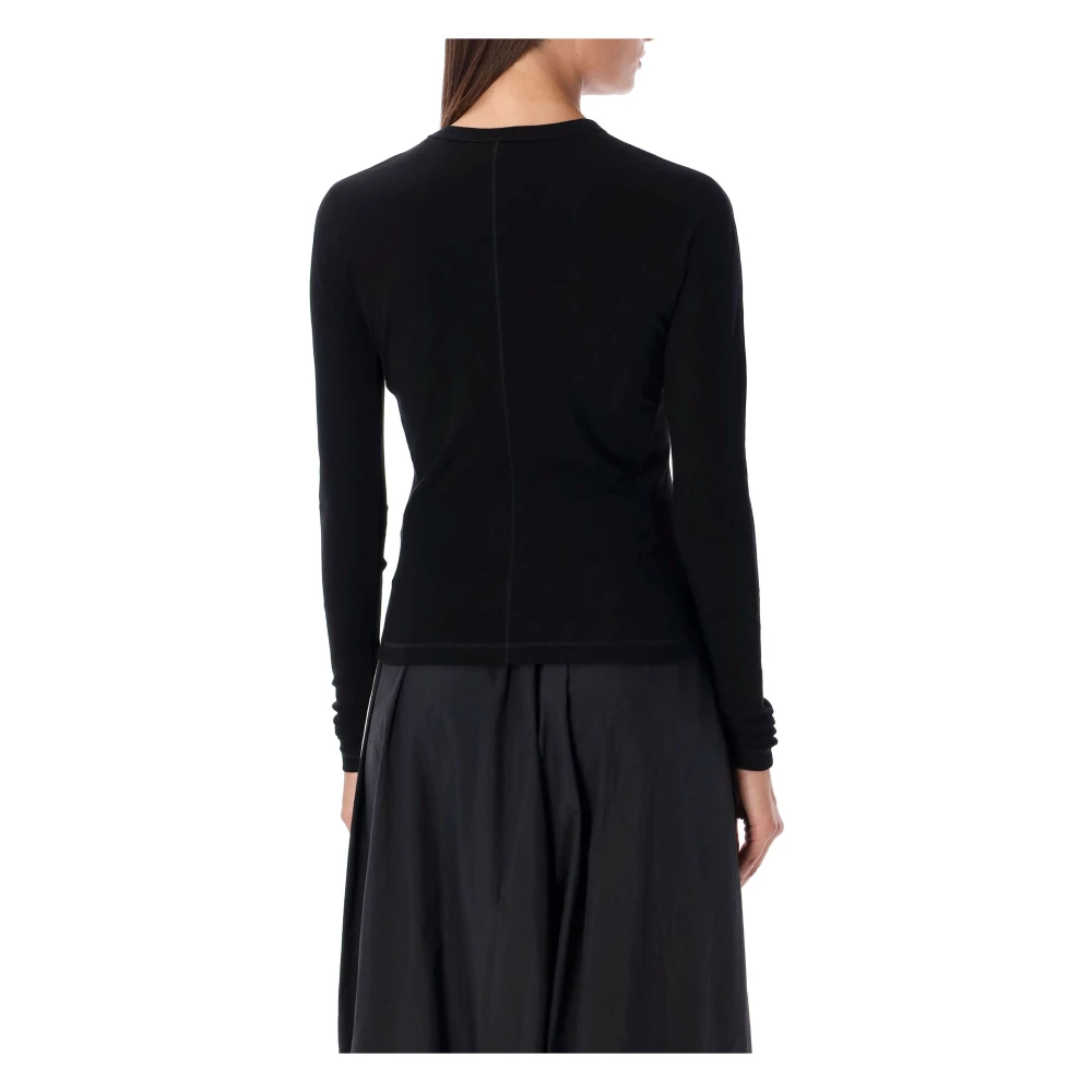 Y-3 Zwarte longsleeve T-shirt Black Dames