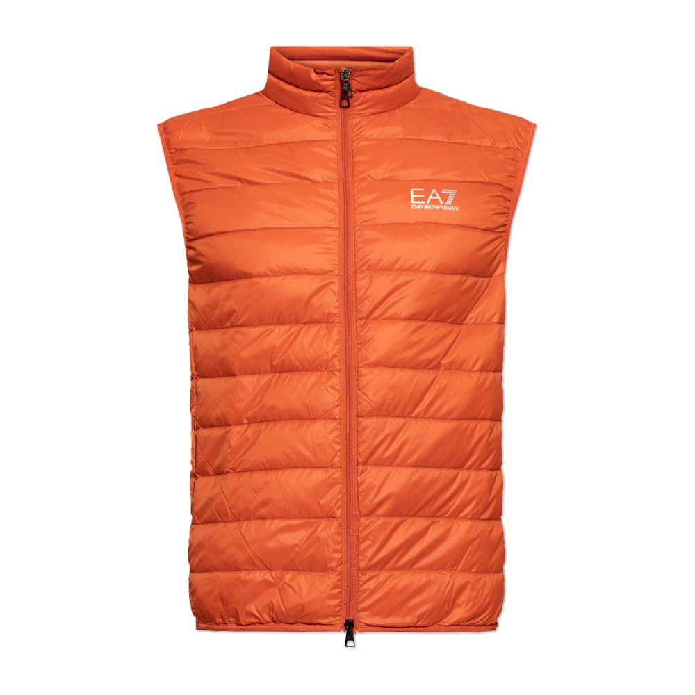 Emporio Armani EA7 Donsvest met opstaande kraag Orange Heren