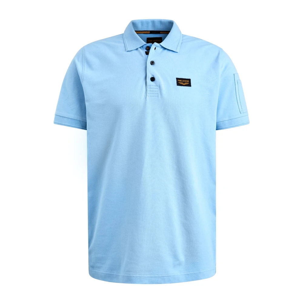 PME Legend Cargo Sleeve Polo Shirt Blue Heren
