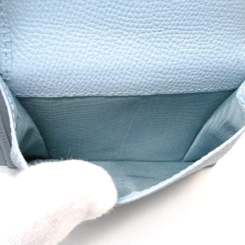 Valentino Vintage Pre-owned Leather wallets Blue Dames