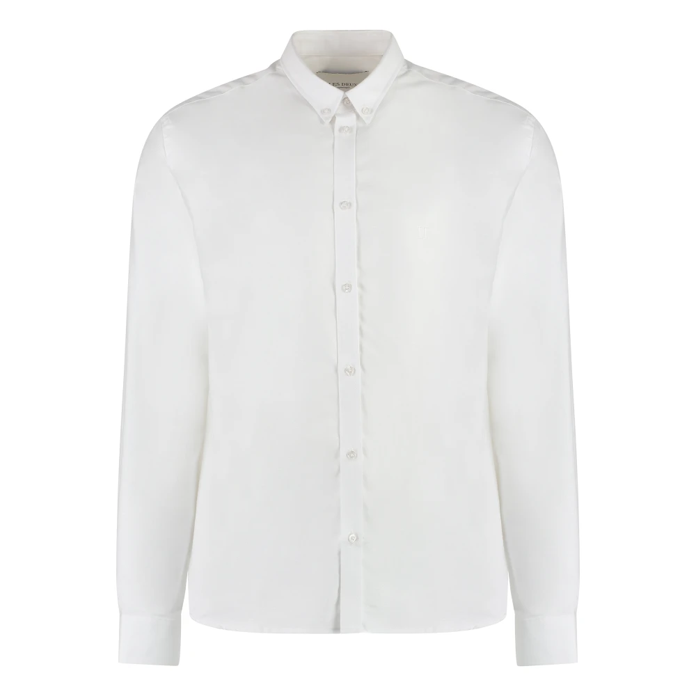 Les Deux Christoph Katoenen Shirt White Heren