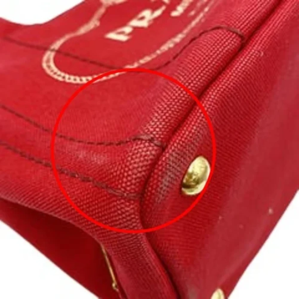 Prada Vintage Pre-owned Leather prada-bags Red Dames