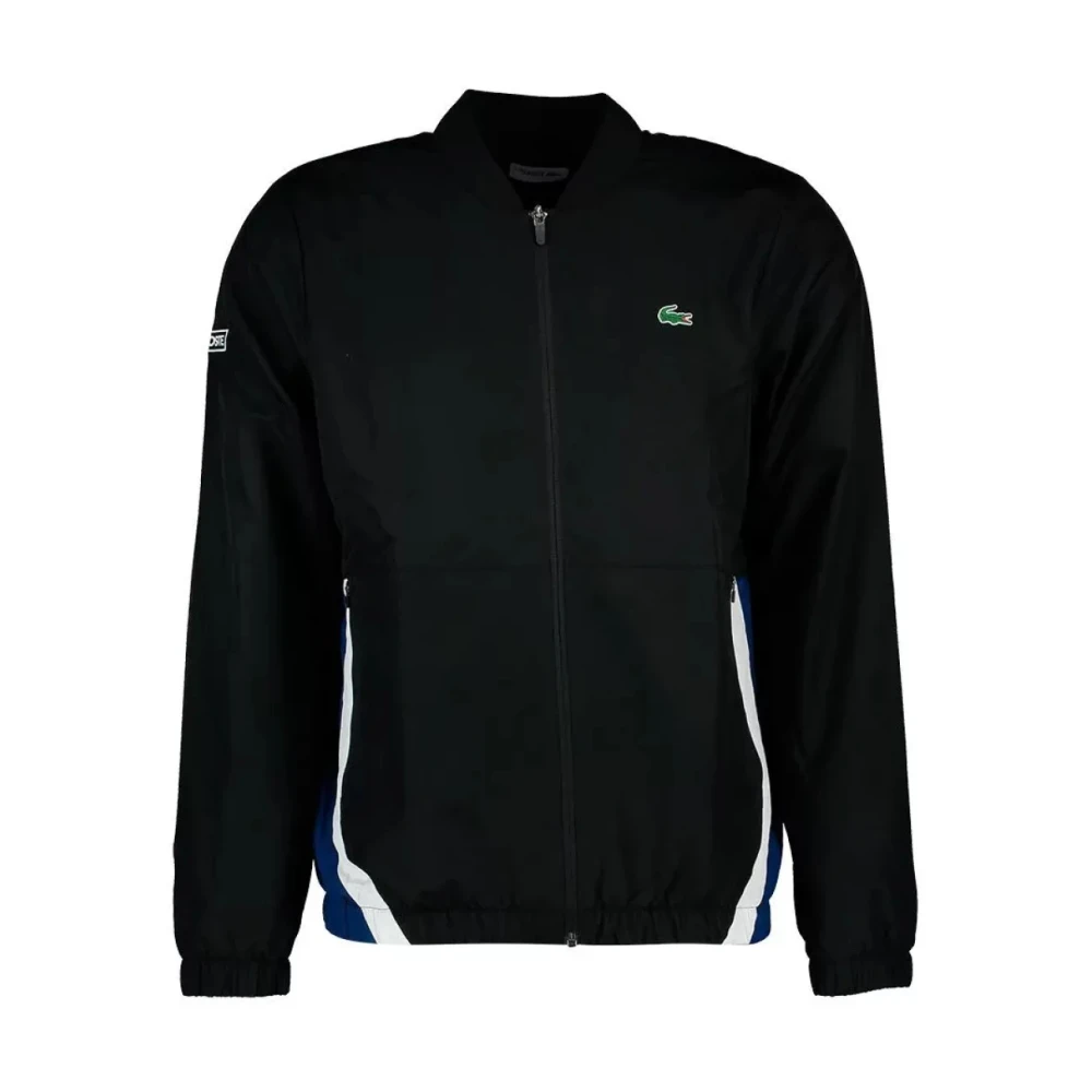 Lacoste Zwart Trainingspak Set Rechte Pasvorm Black Heren