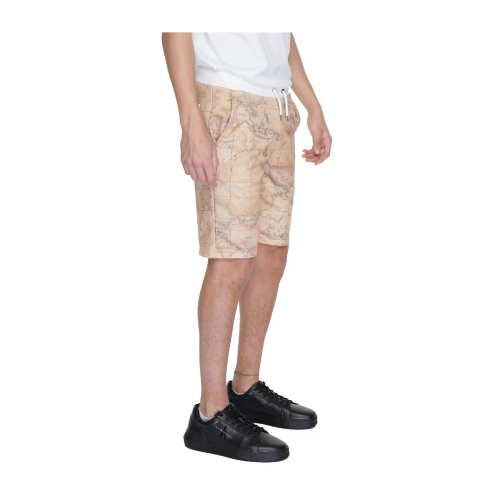 Alviero Martini 1a Classe Beige Bermuda Shorts Lente Zomer Collectie Beige Heren