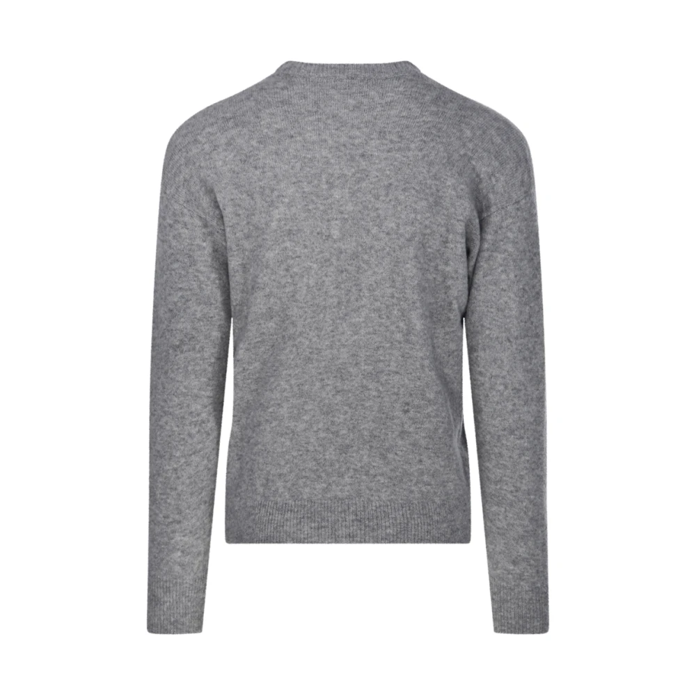 Roberto Collina Grijze Ronde Hals Trui Gray Heren