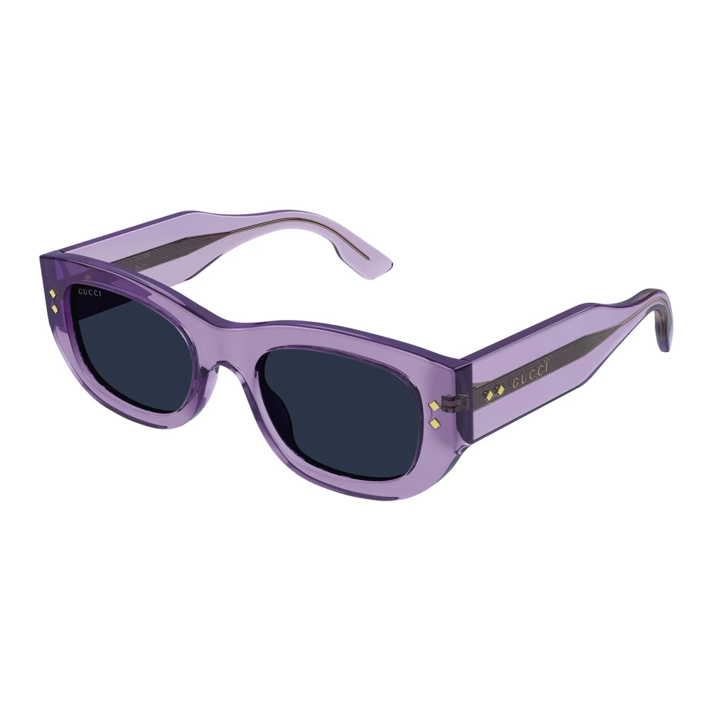Gucci Women's Purple Sunglasses, 51 Mm, Geometric Sunglasses