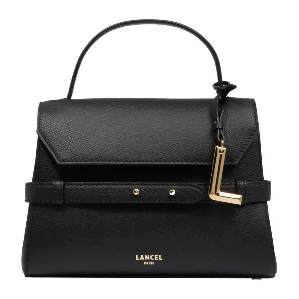 Lancel Women's Black Handbags, One Size, Leather Handbag With Chain Strap