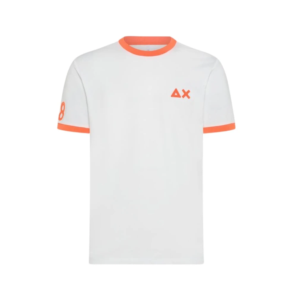 Sun68 Katoenen T-shirt White Heren