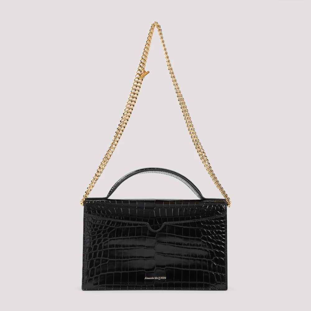 alexander mcqueen Zwarte Schoudertas voor Vrouwen Black Dames