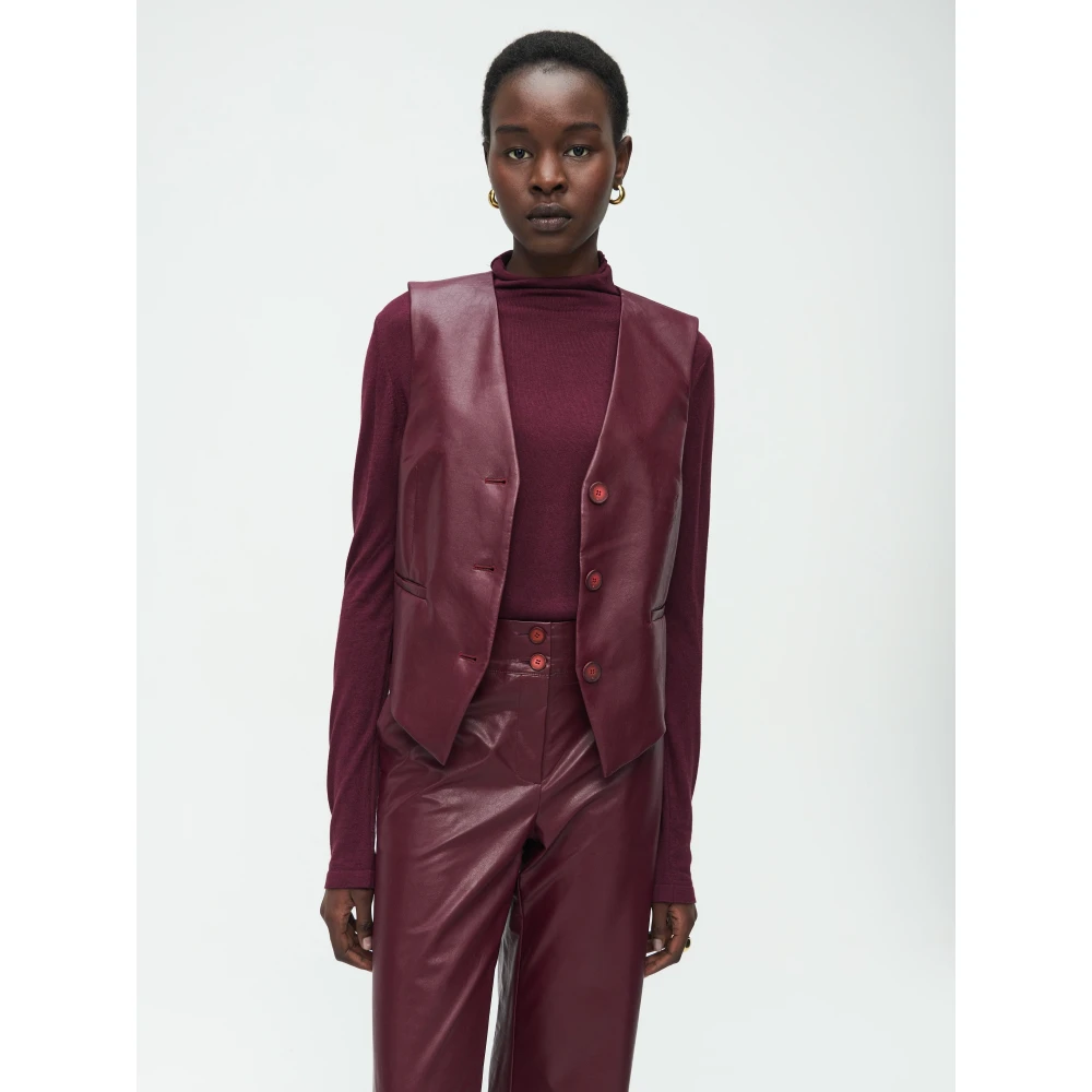 Jane Lushka Erik Vest Purple Dames