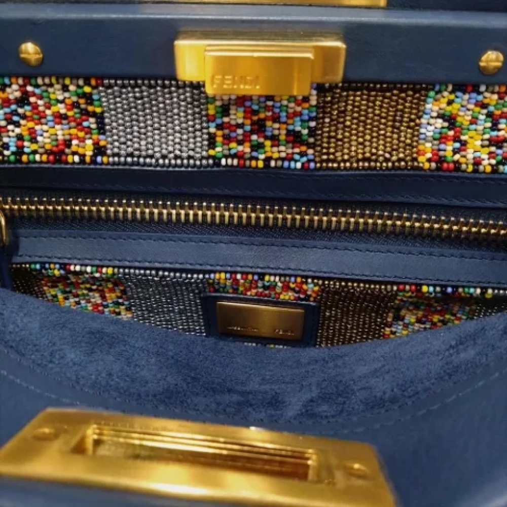 Fendi Vintage Pre-owned Fabric fendi-bags Blue Dames