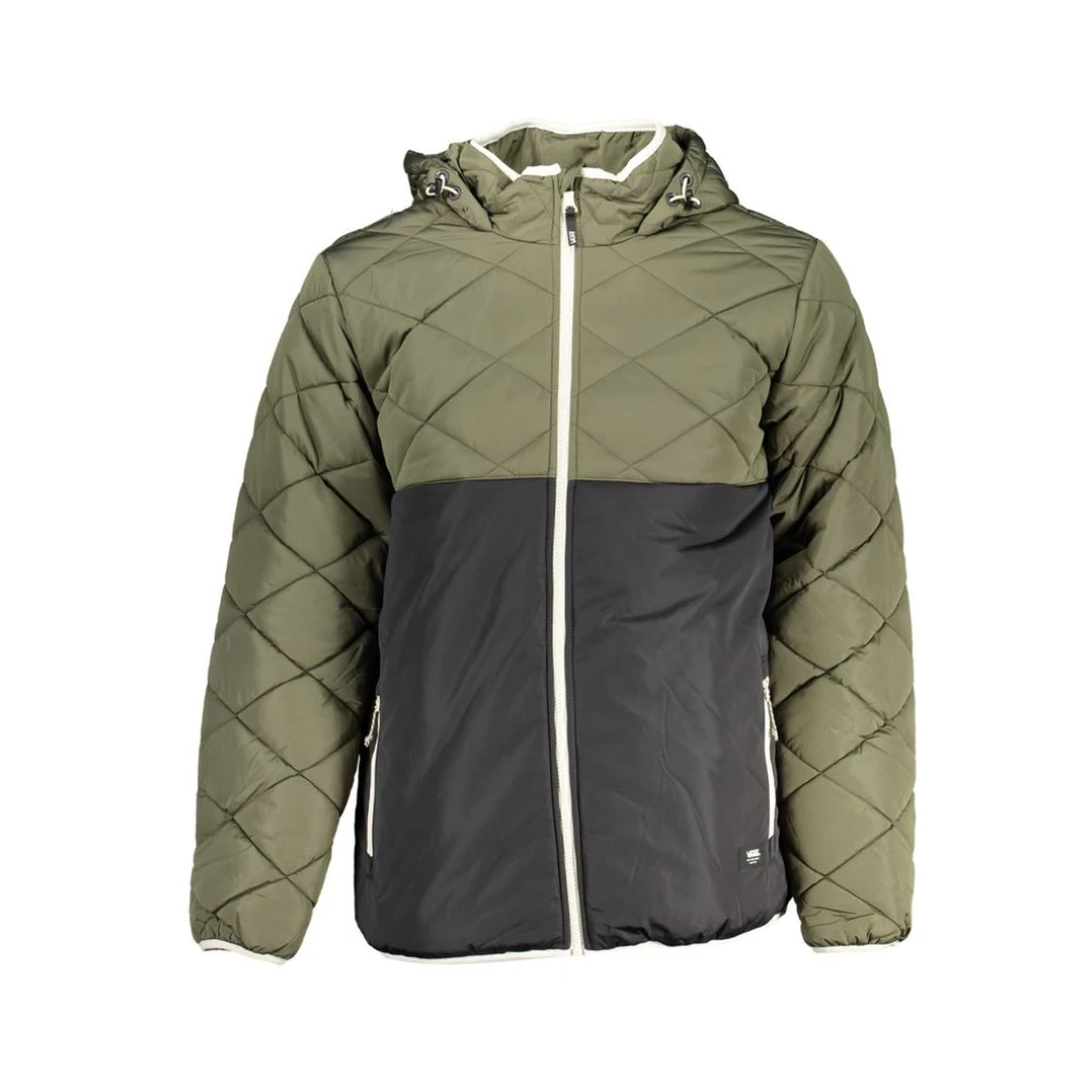 Vans Men's Green Winter Jackets, Xs, Polyester Hooded Jacket