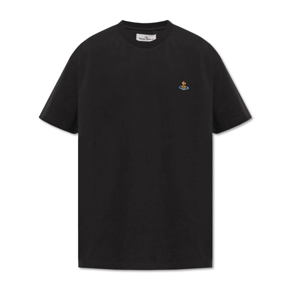 Vivienne Westwood T-shirt met logo Black Heren