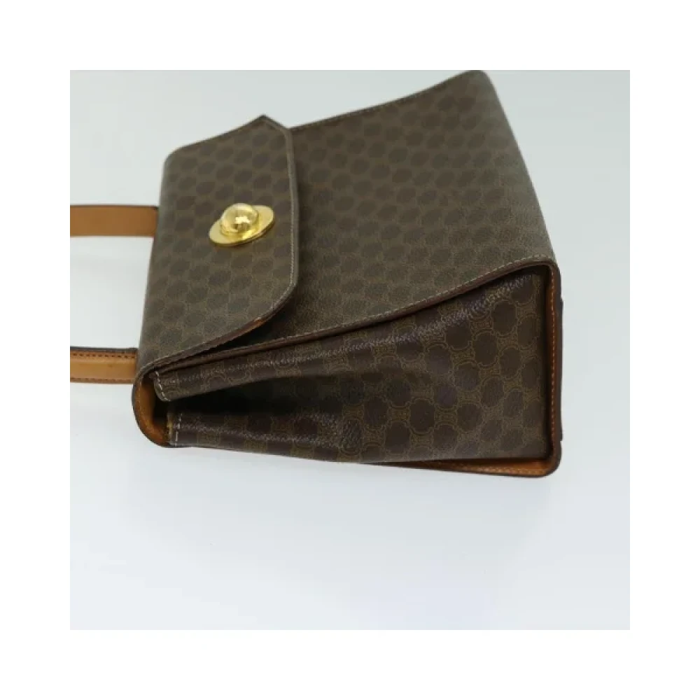 Celine Vintage Pre-owned Fabric handbags Brown Dames