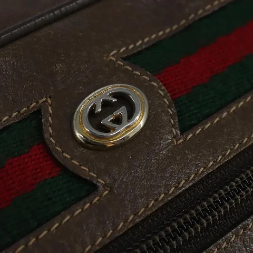 Gucci Vintage Pre-owned Canvas gucci-bags Brown Dames