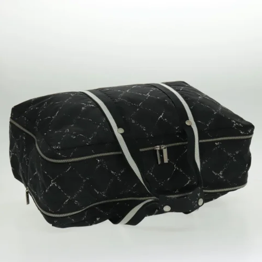 Chanel Vintage Pre-owned Leather travel-bags Black Dames