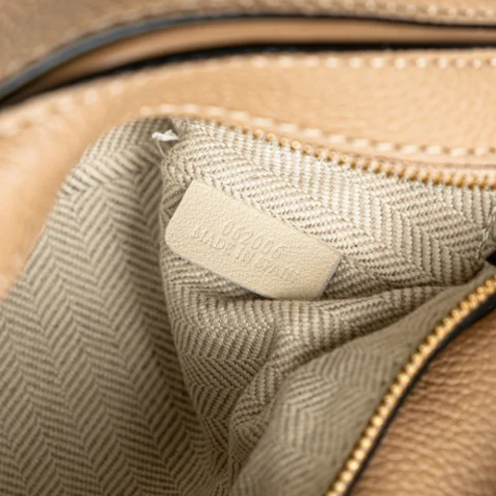 Loewe Pre-owned Leather handbags Gray Dames